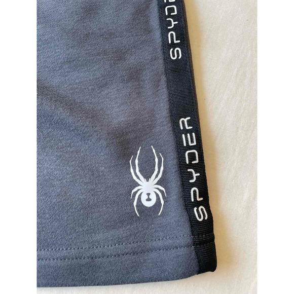 Spyder Men's Shorts Gray Black Medium Sweatshorts Athletic Cotton Poly MSRP$45 - Picture 4 of 4